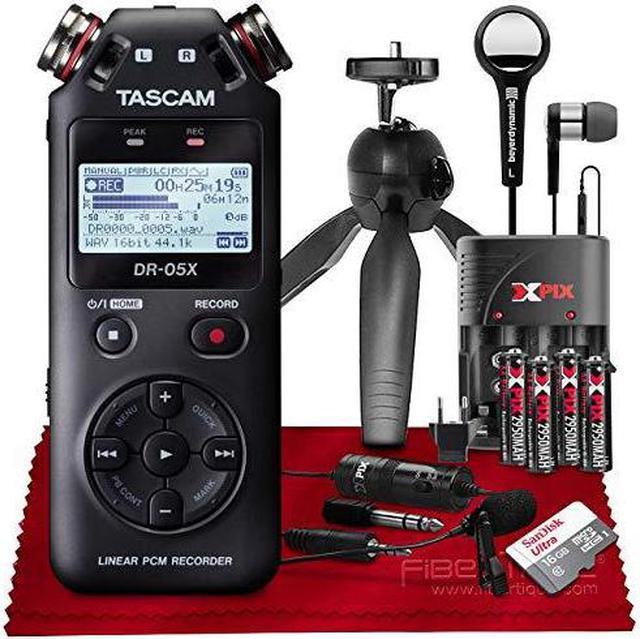 Tascam DR-05X Stereo Handheld Digital Audio Recorder with USB