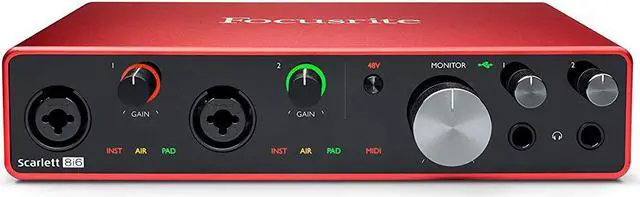 Alt view image 3 of 20 - Focusrite Scarlett 8i6 3rd Generation Audio Interface