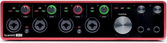 Alt view image 8 of 20 - Focusrite Scarlett 18i8 3rd Generation Audio Interface