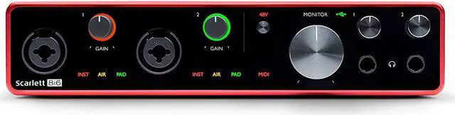 Alt view image 4 of 20 - Focusrite Scarlett 8i6 3rd Generation Audio Interface