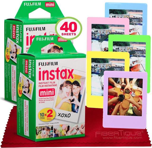 instax mini instant film 40 sheets instax mini with 5 picture frames fibertique cleaning cloth Film Cameras - Newegg.com