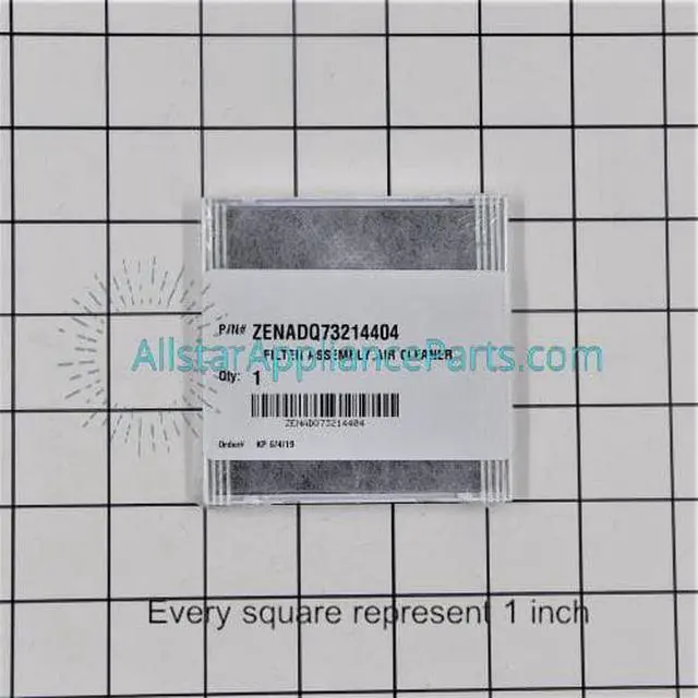 Alt view image 3 of 7 - LG ADQ73214408 Refrigerator Air Filter