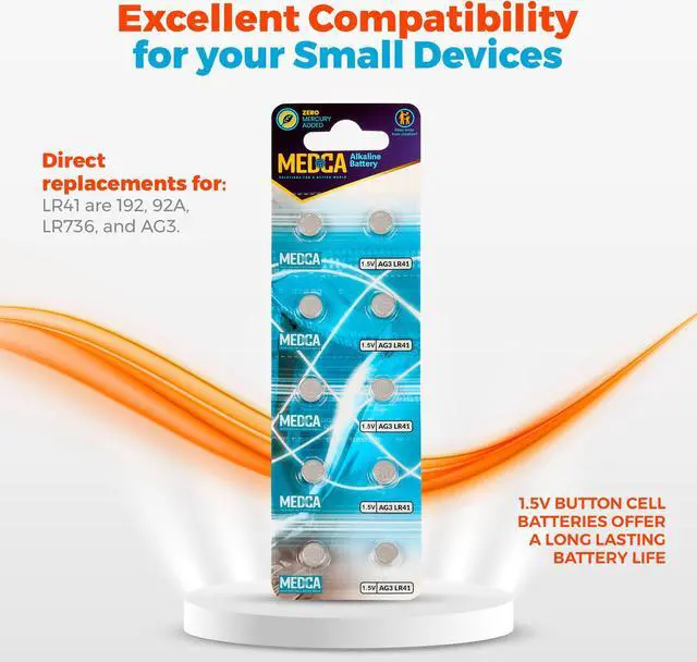 Alt view image 3 of 7 - 1.5V Alkaline Batteries - LR754 AG5 393 754 LR48 193 Battery - Button Coin Cell for Hearing Aids, Amplifiers, Clocks, Toys, Remotes, Calculators, Lasers | Long Lasting Power | Anti Corrosion | 120 Pcs