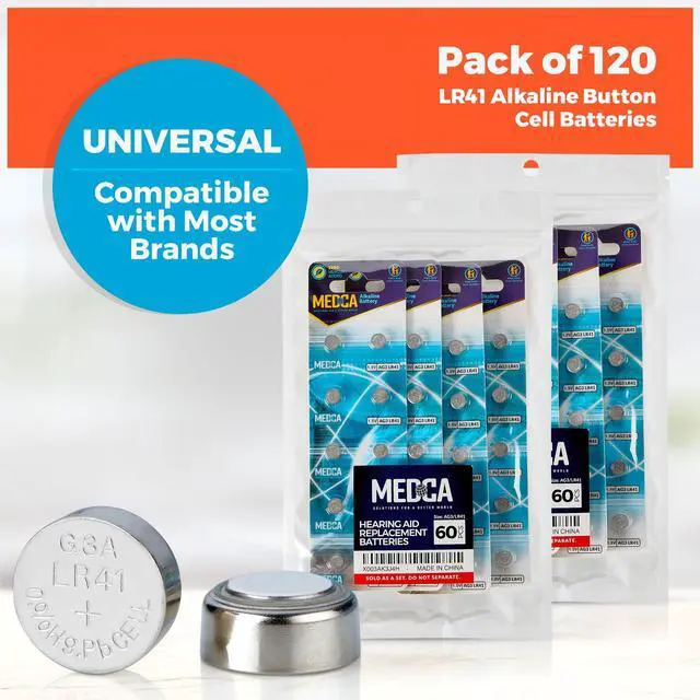 Alt view image 4 of 7 - 1.5V Alkaline Batteries - LR754 AG5 393 754 LR48 193 Battery - Button Coin Cell for Hearing Aids, Amplifiers, Clocks, Toys, Remotes, Calculators, Lasers | Long Lasting Power | Anti Corrosion | 120 Pcs