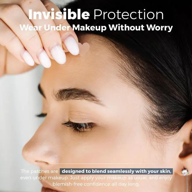 Alt view image 5 of 7 - Acne Patch - (Pack of 168) Pimple Spot Treatment Hydrocolloid Bandages Absorbing Zit Cover Dots, Heart And Star Shapes by MEDca