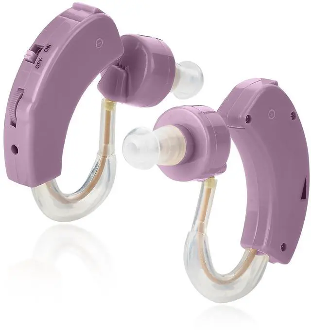 Main image of Premium Listening Set of 2 Small BTE Amplifiers Personal Audio Headphones Pair Device Daily Living Sports and Outdoors