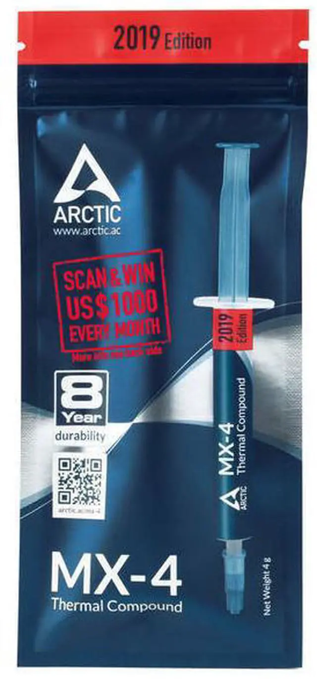 Alt view image 2 of 4 - ARCTIC MX-4 4G 2019 EDITION/ACTCP00002B 2019 Edition Thermal Compound (4.0 g)