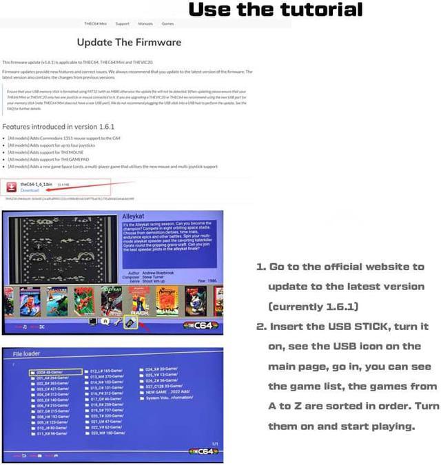 C64 MINI USB Stick 5370 Games Included Retro Accessories -