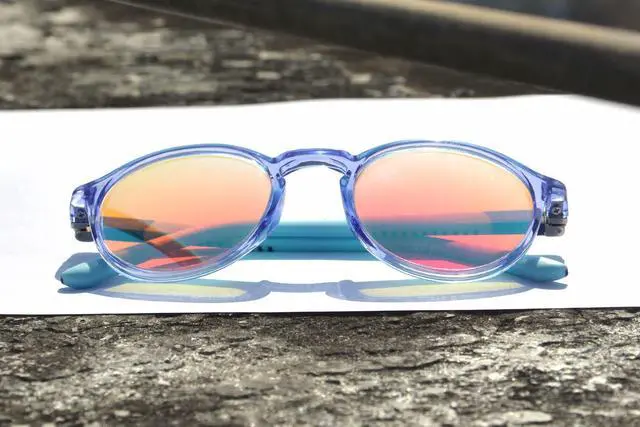 Alt view image 5 of 5 - SHINU Color Blind Glasses for Red Green Color Blindness Glasses for Children Kids-CB18153(C10,gloss blue)