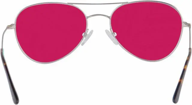 Alt view image 3 of 5 - SHINU Red-Green Color Blind Glasses for Men and Women with Red-Green Blindness Color Vision Disorder-CB72002(gold)