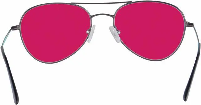 Alt view image 3 of 5 - SHINU Red-Green Color Blind Glasses for Men and Women with Red-Green Blindness Color Vision Disorder-CB72002(gun)