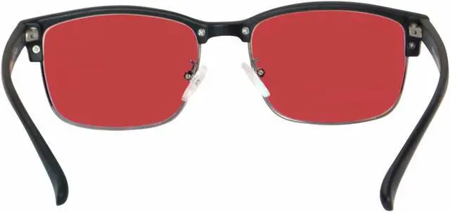Alt view image 5 of 6 - SHINU TR90 Frame Red Green Color Blind Glasses Spectacles Men Women Color-Blindness Glasses-CB018(C20,matt black)
