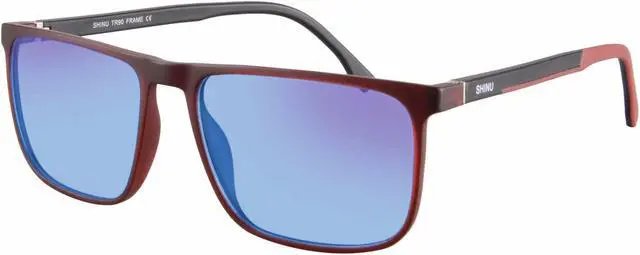 Main image of SHINU Full Frame Style Color Blind Glasses Colorblindness Glasses Color Weakness Glasses Spectacles Unisex-CB078