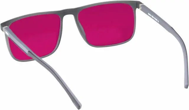 Alt view image 5 of 5 - SHINU Full Frame Style Color Blind Glasses Colorblindness Glasses Color Weakness Glasses Spectacles Unisex-CB078(C5,transparent grey)