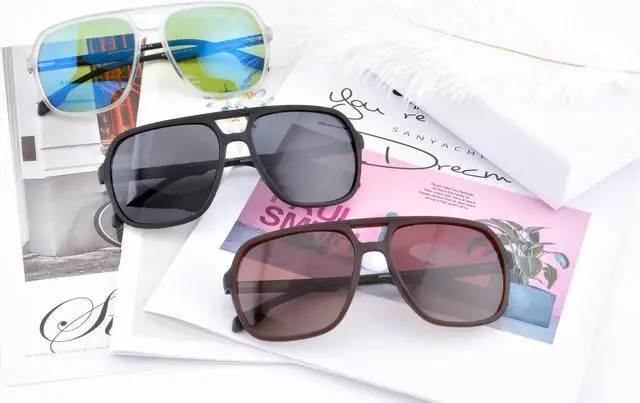 Alt view image 5 of 6 - SHINU Men Oversize Polarized Sunglasses UV400 Protection Sun Outdoor Eyeglasses - SH2002