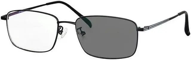 Main image of Men glasses Titanium Glasses Photochromic lenses men minus sight glasses for presbyopia or myopia  glasses man prescription glasses custom sh8322 +2.50 Black