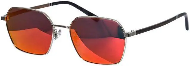 Alt view image 5 of 7 - Designer sunglasses men titanium glasses wood eyeglasses men polarized lenses vintage trending sunglasses 2022 rectangle glasses