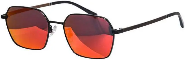 Alt view image 4 of 7 - Designer sunglasses men titanium glasses wood eyeglasses men polarized lenses vintage trending sunglasses 2022 rectangle glasses