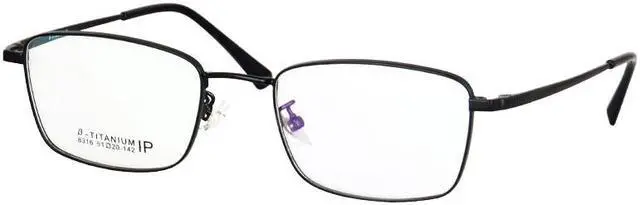 Main image of Photochromic lenses men's glasses Titanium Glasses square glasses myopia or presbyopia prescription glasses single vision astigmatism 8316 -4.00 Black