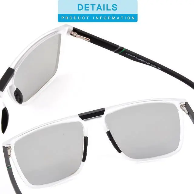 Alt view image 6 of 6 - SHINU Men Oversize Polarized Sunglasses UV400 Protection Sun Outdoor Eyeglasses - SH2003