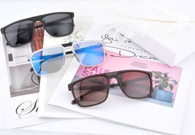 Alt view image 5 of 6 - SHINU Men Oversize Polarized Sunglasses UV400 Protection Sun Outdoor Eyeglasses - SH2003