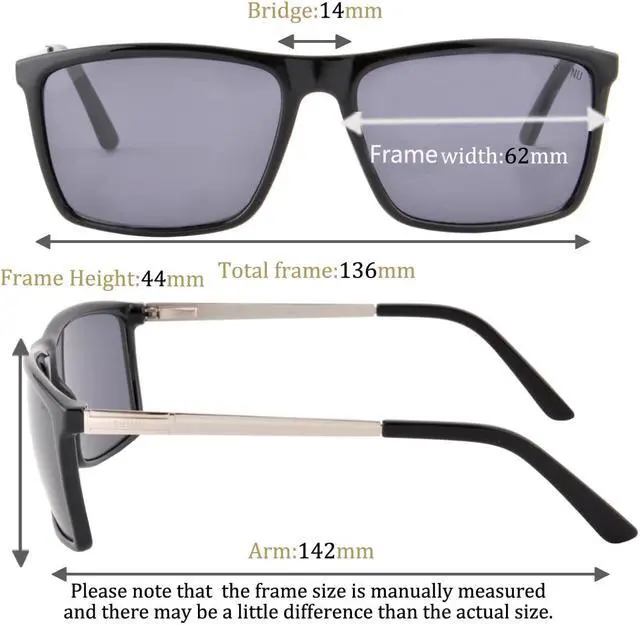 Alt view image 3 of 3 - SHINU Men Aviator  Sunglasses Tr90 UV400 Protection Eyeglasse - SH5005