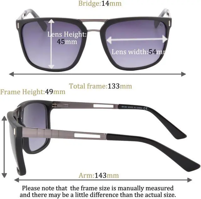 Alt view image 3 of 4 - SHINU Men Sunglasses Tr90 UV400 Protection Eyeglasse - SH5004