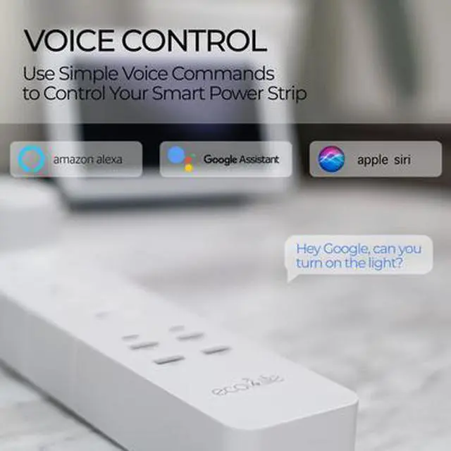 Alt view image 5 of 7 - Sonicgrace WiFi Smart Power Surge Protector with 4 Outlets and 4 USB Charging Ports - C380