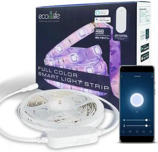 Alt view image 2 of 7 - eo4life 2.4G WiFi LED Strip Lights - LS300