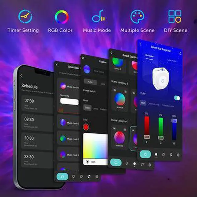 Alt view image 2 of 8 - eco4life Smart Skylight WIFI LED Star Projector - SK23