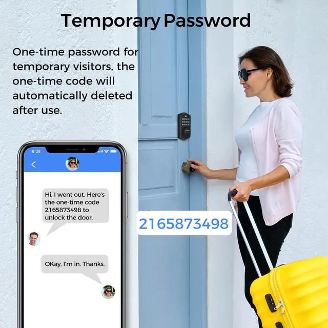 Alt view image 3 of 7 - Luck&Lock Smart WiFi Door Lock