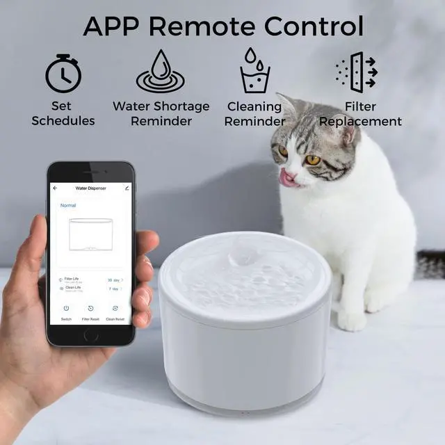 Alt view image 2 of 7 - eco4life WiFi Pet Smart Water Fountain (2.5L)