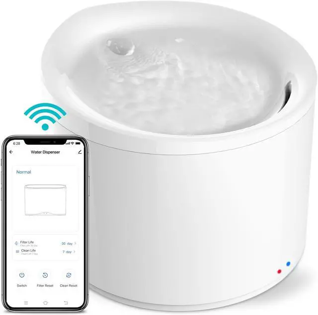 Main image of eco4life WiFi Pet Smart Water Fountain (2.5L)