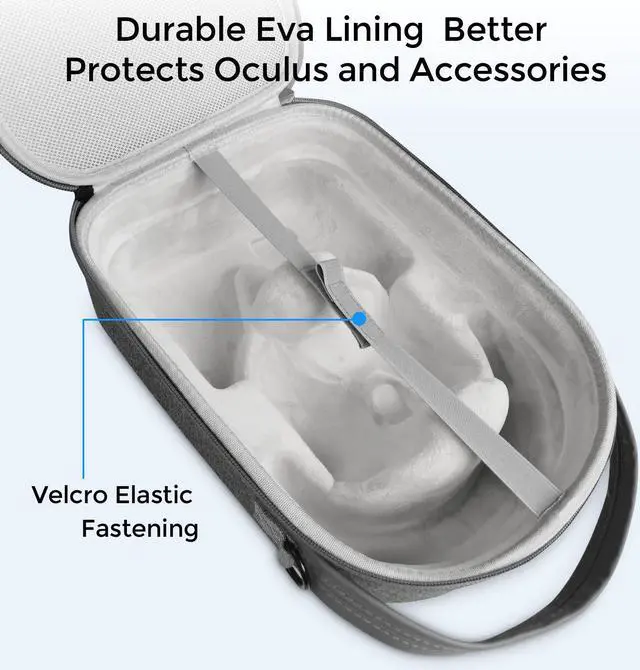 Alt view image 4 of 7 - Sonicgrace for Oculus Quest 2 Carry Case Hard Shell Travel Case