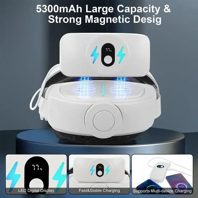 Alt view image 3 of 7 - Sonicgrace Battery Pack Head Strap Compatible with Quest 2 - SG-MQHS-29