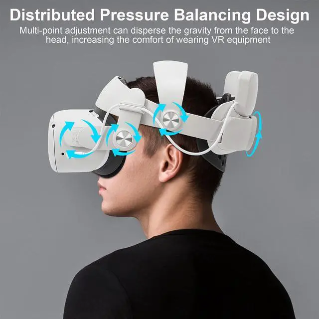 Alt view image 5 of 7 - Sonicgrace Battery Pack Head Strap Compatible with Quest 2 - SG-MQHS-29