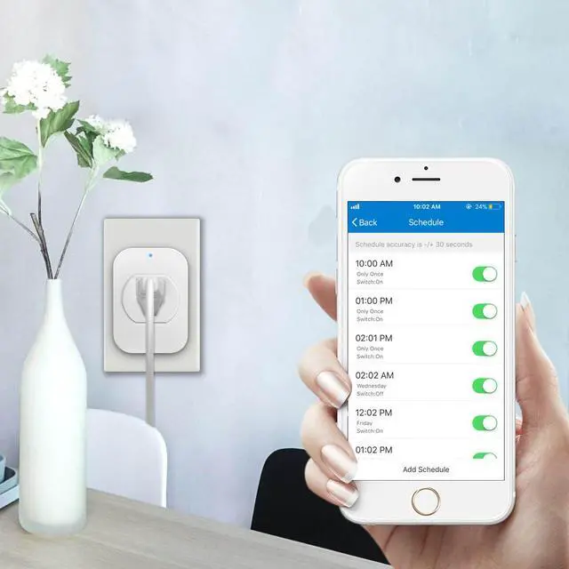 Alt view image 5 of 9 - eco4life by Sonicgrace Smart WiFi Single Plug/Outlet, Works with Alexa and Google Assistant, Remote Control via App through Smart Phone