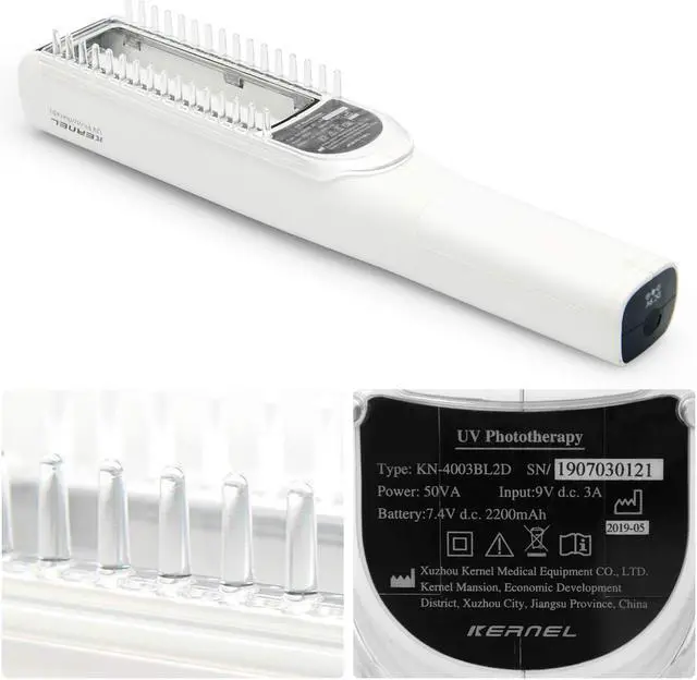 Alt view image 3 of 7 - KN-4003BL2 new model water-proof 311nm narrow band UVB phototherapy lamp with comb for vitiligo psoriasis eczema skin disorders treatment