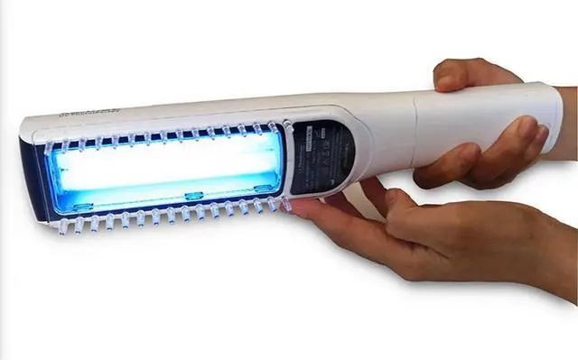 Alt view image 6 of 7 - KN-4003BL2 new model water-proof 311nm narrow band UVB phototherapy lamp with comb for vitiligo psoriasis eczema skin disorders treatment