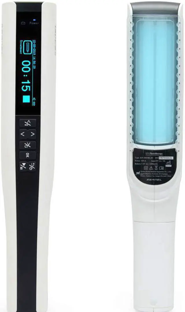 Alt view image 4 of 7 - KN-4003BL2 new model water-proof 311nm narrow band UVB phototherapy lamp with comb for vitiligo psoriasis eczema skin disorders treatment