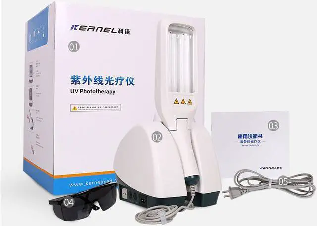 Alt view image 7 of 9 - KERNEL UV phototherapy KN-4006B 311nm Narrow band UVB Lamp for psoriasis vitiligo