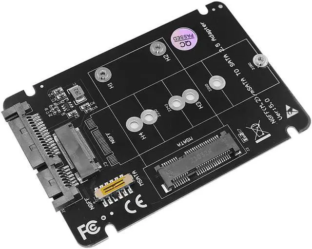 Alt view image 4 of 7 - 2 in 1 Combine M.2 NGFF key B & mSATA SSD To SATA3 Adapter