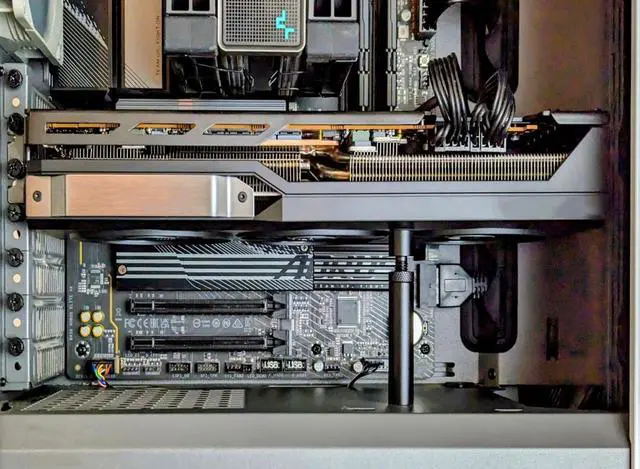 Alt view image 3 of 6 - Graphics Card Gpu Support Bracket,Adjustable height 27-50mm 49-80mm 74-120mm Video Card Sag Holder Bracket