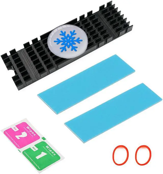 Main image of Aluminum Heatsink for PCIe NVMe M.2 2280 SSD with Silicone Thermal Pad(upgrade version)