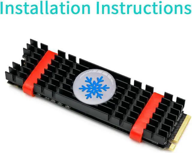 Alt view image 5 of 6 - Aluminum Heatsink for PCIe NVMe M.2 2280 SSD with Silicone Thermal Pad(upgrade version)