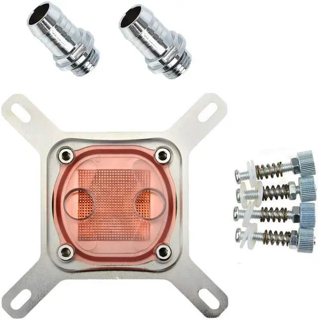 Alt view image 6 of 6 - Aimilai Professional Special CPU Waterblock For INTEL Water Cool System Computer Clear (Transparent)