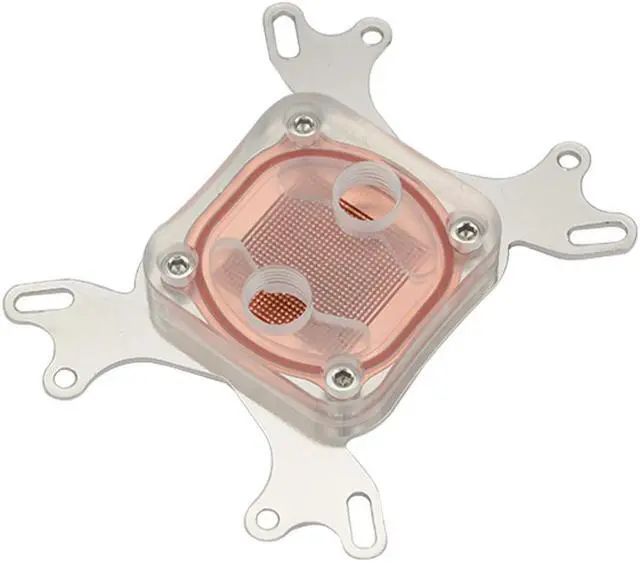Alt view image 5 of 6 - Aimilei W50 Professional Universal CPU Water Cooling Block For INTEL/AMD Water Cool System Computer Clear (Transparent)