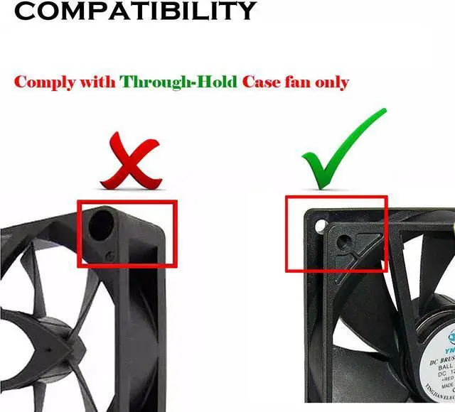 Alt view image 4 of 5 - 20 Pcs PC Case Fan Mouting Pin Anti Noise Vibration Silicone Screws 44mm