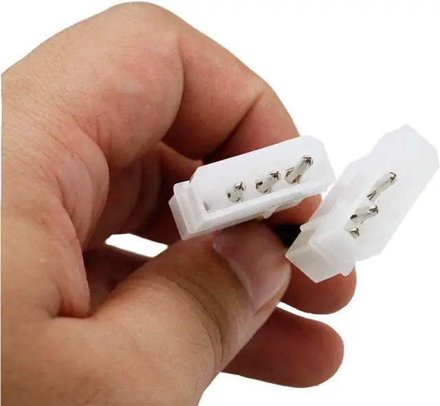 Alt view image 3 of 4 - Cable Adapter (2-Pack) 8-Pin PCIe to Molex (2x) Power Cable 7Inches