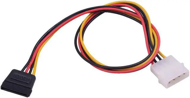 Alt view image 3 of 4 - Cable Matters 3 Pack 4 Pin Molex to SATA Power Cable Adapter Extension cord 19.6Inches
